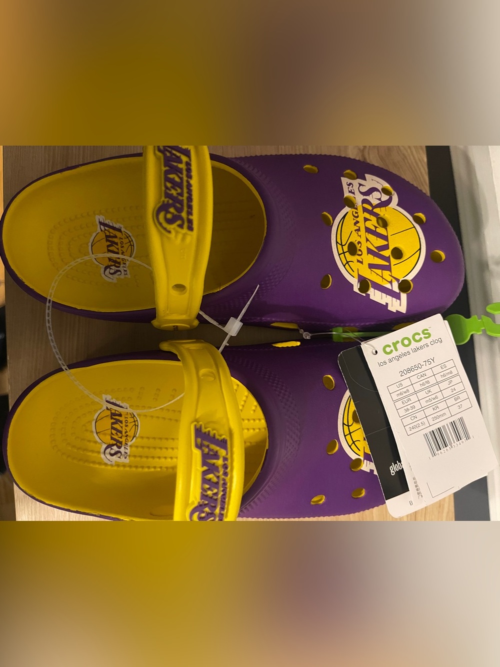 Crocs' Lakers Purple and Yellow Clog